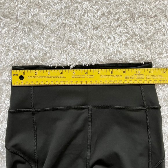 Lululemon Black Crop Leggings - size 4 (#1) - Picture 2 of 7